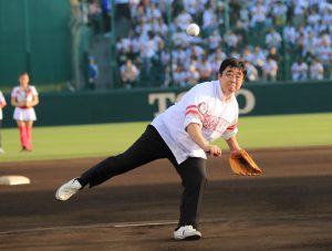 平成31 年始球式 三谷代表